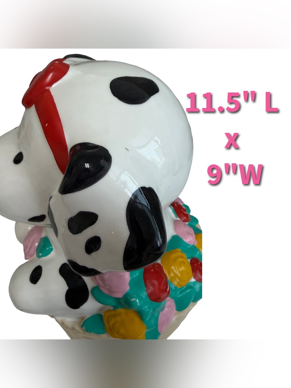 '90s Sanrio Spottie Dottie Figurine Ceramic Coin Bank - Picture 12 of 12